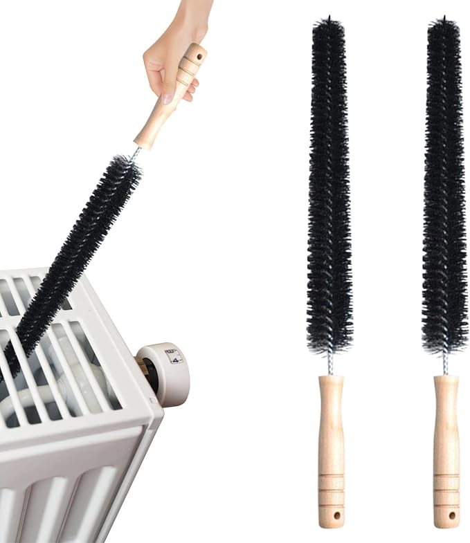 2Pcs Radiator Brush, Dryer Lint Brush Vent Cleaner, 16 inch Long Flexible by EKDJKK