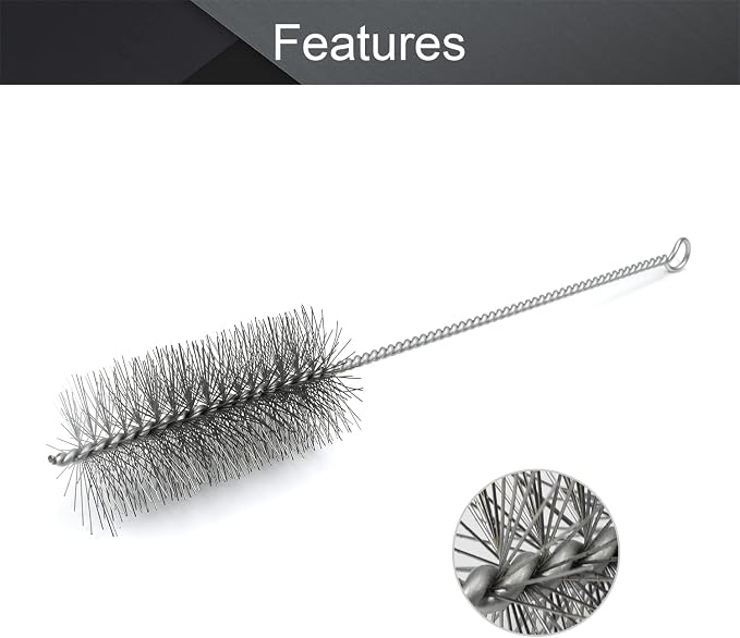 Utoolmart Steel Wire Tube Brush, Stainless Steel Spiral Power Bottle Cleaning - Image 3