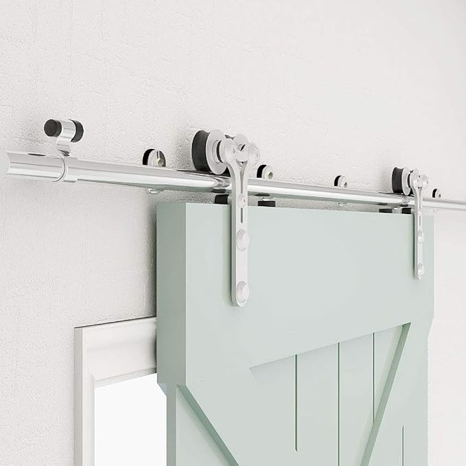 TSMST 10.5FT Sliding Barn Door Hardware Kit, Stainless Steel, Heavy Duty by TSMST