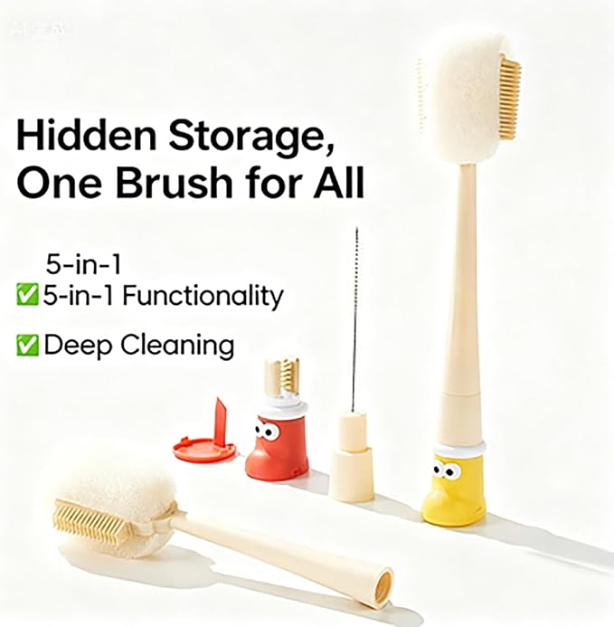 5-in-1 Multifunctional Cup Brush, Bottle Cleaning Set - Image 3