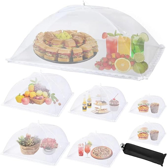 7Pack Various Size Pop-up Food Tents Food Covers by WokuyaDirectDesignforLoveIdealforParty