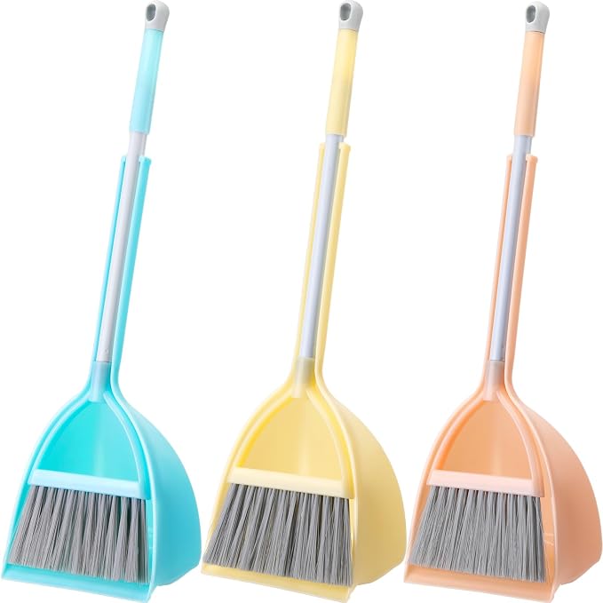 Roshtia 3 Pcs Mini Broom with Dustpan by Roshtia