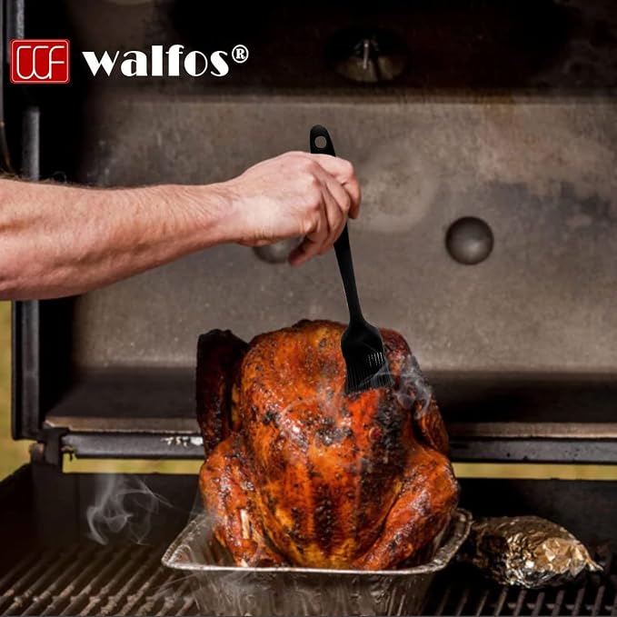 Walfos Silicone Pastry Brush, Heat Resistant Basting Brush Set, BBQ Grill - Image 4