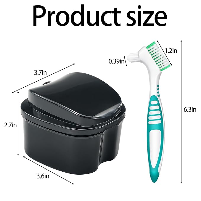 Denture Bath Case Retainer Cleaner Case - Image 2