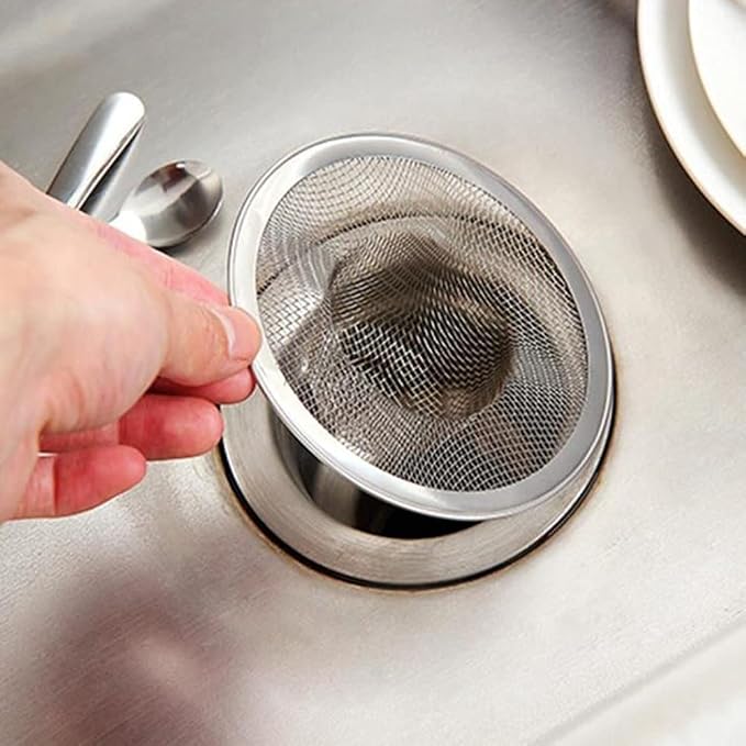 10pcs Mesh Sink Strainer, 2.75" Top/1" Stainless Steel Slop Basket Filter Trap - Image 5