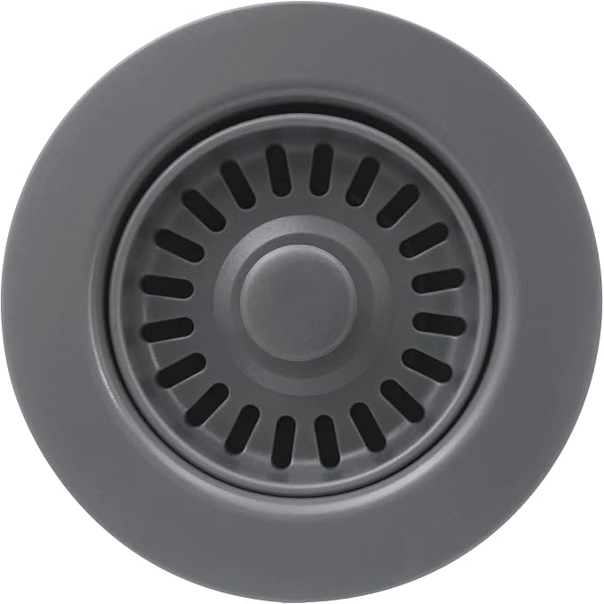 3-1/2 Inch Polymer Urban Gray Sink Drain Assembly by EADOT