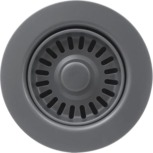 3-1/2 Inch Polymer Urban Gray Sink Drain Assembly by EADOT