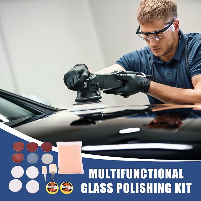 EMVANV Glass Polishing Kit, Deep Scratch Window Repair Tool, Window Windscreen - Image 6