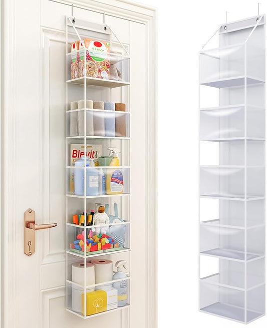 Fixwal 5-Shelf Over The Door Hanging Pantry Organizer, Room Organizer by Fixwal