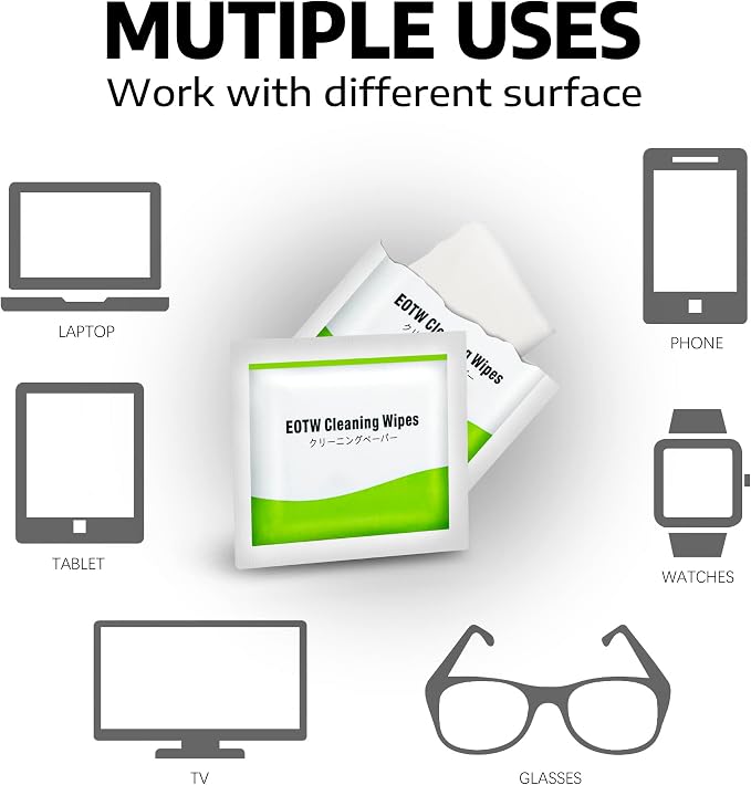 Screen Wipes Individually Wrapped, EOTW Pre-moistened Computer Phone Lens - Image 3