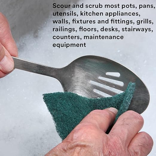 3M Scouring Pad 96-20, 20 Pads, 6” x 9”, General Purpose Cleaning, Food Safe - Image 3