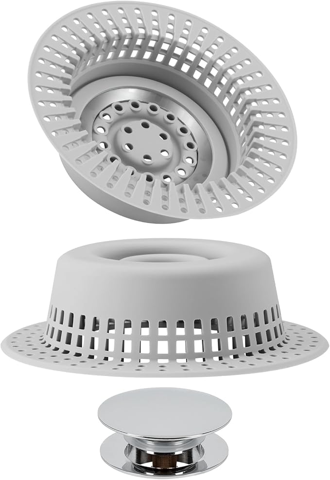 Shower Drain Hair Catcher, Bathtub Drain Cover Hair Trap Strainer Upgraded by Aojuxix