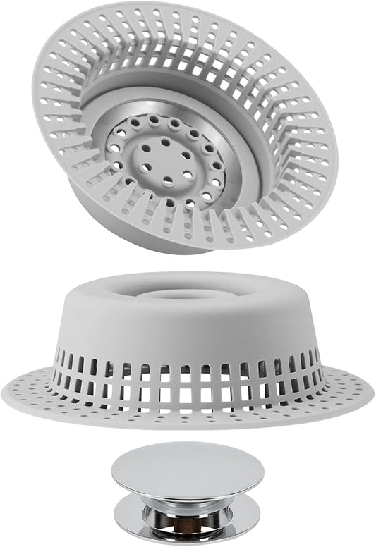 Shower Drain Hair Catcher, Bathtub Drain Cover Hair Trap Strainer Upgraded by Aojuxix