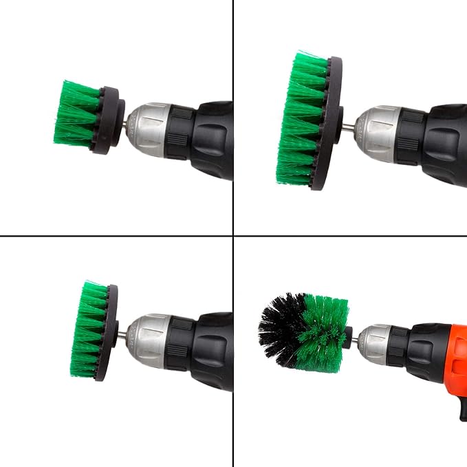 4 Packs Drill Brush Kit, Drill Scrubber Attachment Set - Image 3