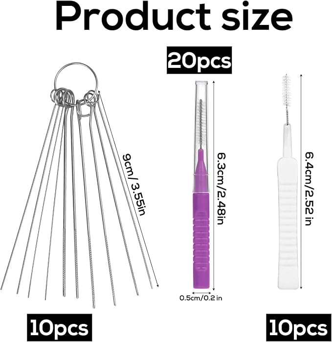 40pcs Shower Head Cleaner Tools, 2 Designs Shower Head Cleaning Brushes - Image 2