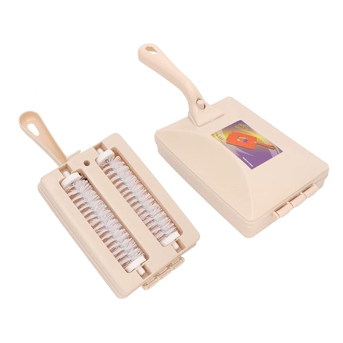 Carpet Dusting Brush, Sturdy Double Roller Sweeper Brush, Manual Sweeper - Image 8