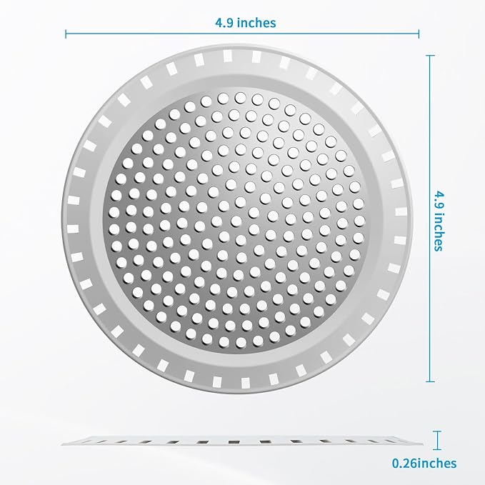 Shower Drain Hair Catcher, Aluvor Shower Drain Cover Round Bathtub Drain - Image 2
