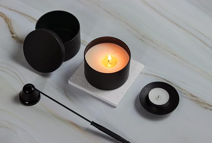 Aroparc Candle Tins 8oz with Lids, 24 Pack Seamless Candle Containers - Image 4