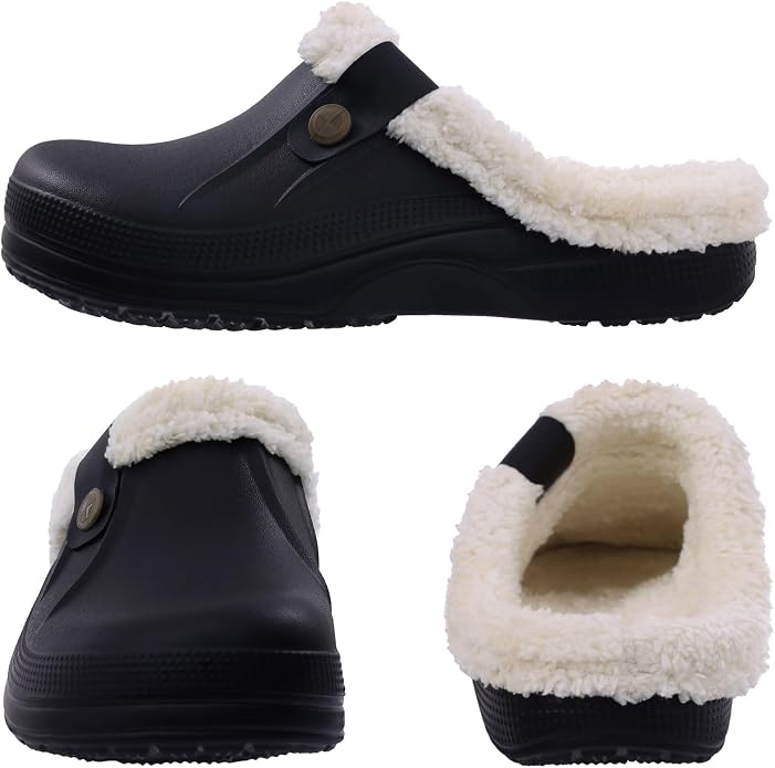 Beslip Classic Fur Lined Clogs Waterproof Winter Fuzzy Slippers - Image 2
