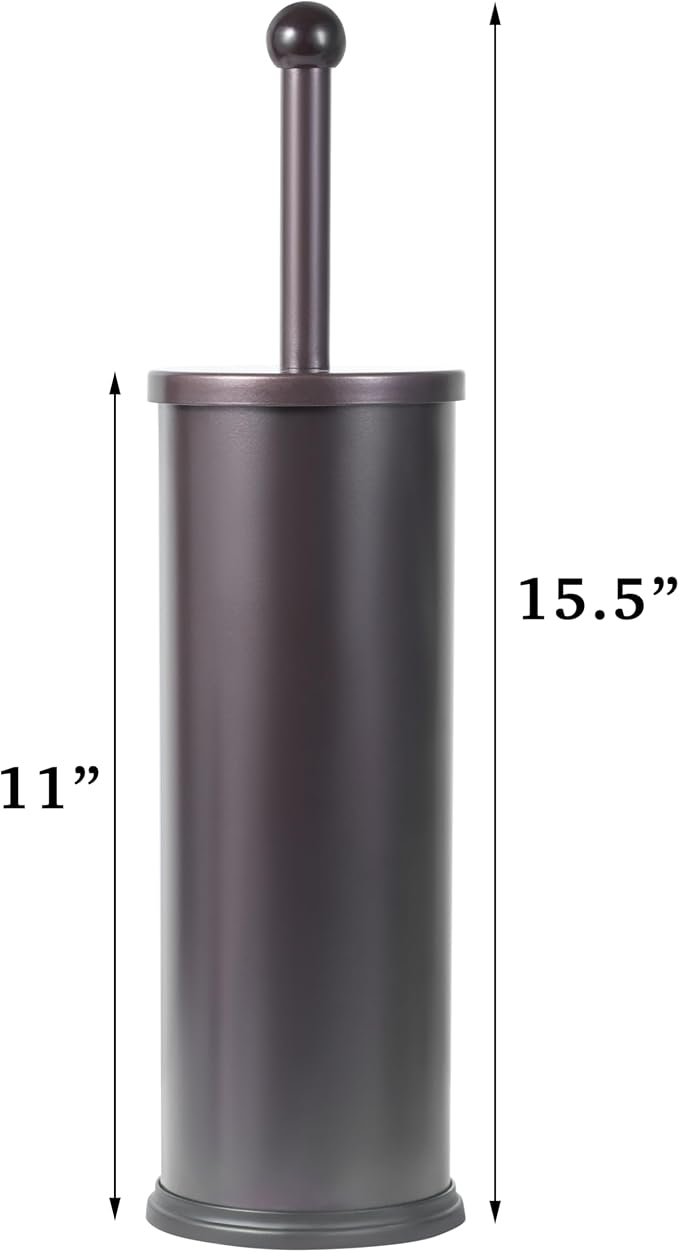 HUJI Rust Resistant Bronze Toilet Brush Holder - Image 9