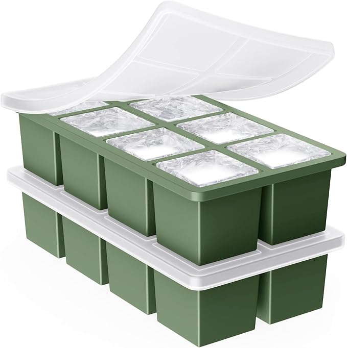 Large Ice Cube Trays for Whiskey: GGOW Big Silicone Ice Cube Trays by GGOW