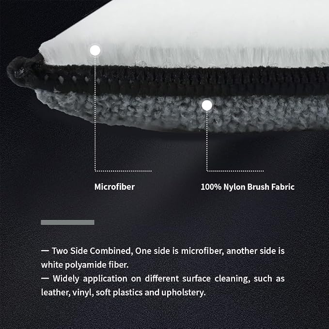 Car Interior Scrubbing Sponge, Microfiber Car Wax Applicator Scrubber Pad - Image 4