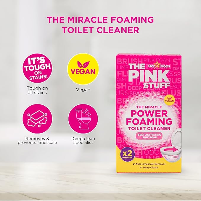 Stardrops - The Pink Stuff Bathroom Cleaning Kit – Cleaning Paste, Bathroom - Image 5