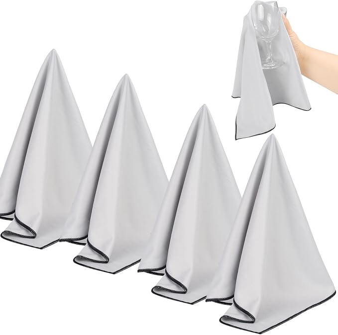 SINLAND Microfiber Glass Polishing Cloths Large Size Thick Lintless Drying by SINLAND
