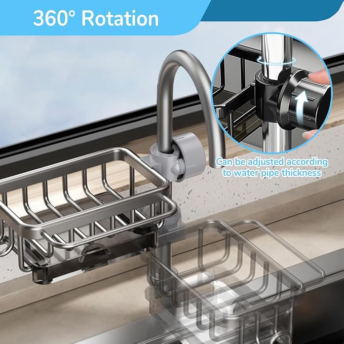 Sink Organizer Rack for Kitchen and Bathroom, 2024 New Kitchen Sink Faucet - Image 7