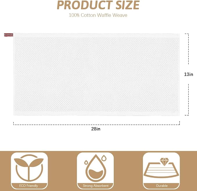 Nialnant Kitchen Hand Towels, 13 x 28 Inches, 100% Cotton Dish Towel - Image 2