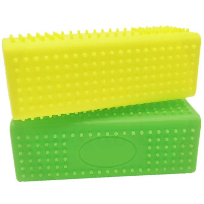 2 Pieces Pet Dog Cat Hair Remover, Block Roller Cleaner, Hollow Silicone by Unknown