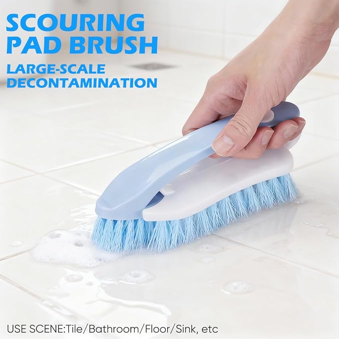 Cleaning Brush Set for Household Use, Scrub Brush, Bathroom Cleaning Brushes - Image 5