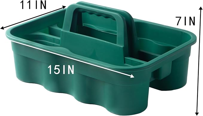 Matthew Large Plastic Tote Tool & Deluxe Supply Cleaning Caddy - Image 2