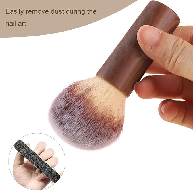 Nail Art Dust Brush Manicure Dust Cleaner, Nail Art Dust Powder Remover Brush - Image 6