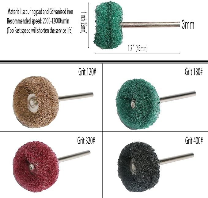 50PCS Abrasive Buffing Polishing Wheel Set - Image 2