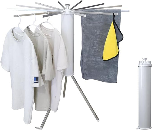 Clothes Drying Rack Tripod, Laundry Hanger Dryer Rack, Portable Foldable Drying by RFOUO