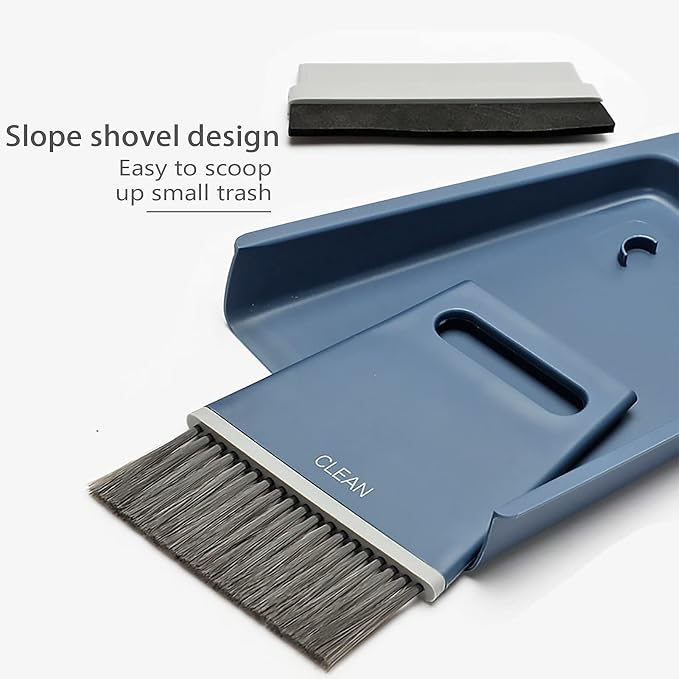 Handheld Broom and Dustpan Set Small Dust Pan and Brush Set, Small Broom and - Image 2