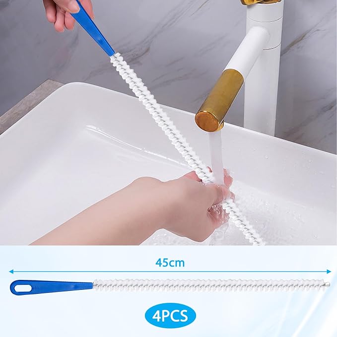 4 Pieces Drain Cleaning Brush, Sink Pipe Cleaners, Drain Brush Pipe Cleaning - Image 3
