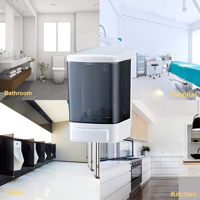 Evhome Manual Soap Dispenser Kitchen Bathroom Wall Mounted Commercial Soap - Image 5