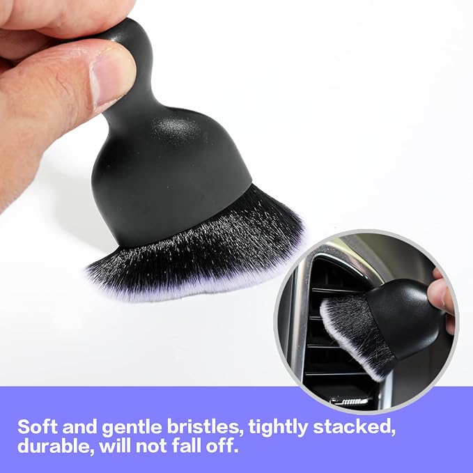 Car Interior Detailing Brush, Soft Bristle Cleaning Brush Car Detailing Brush - Image 2