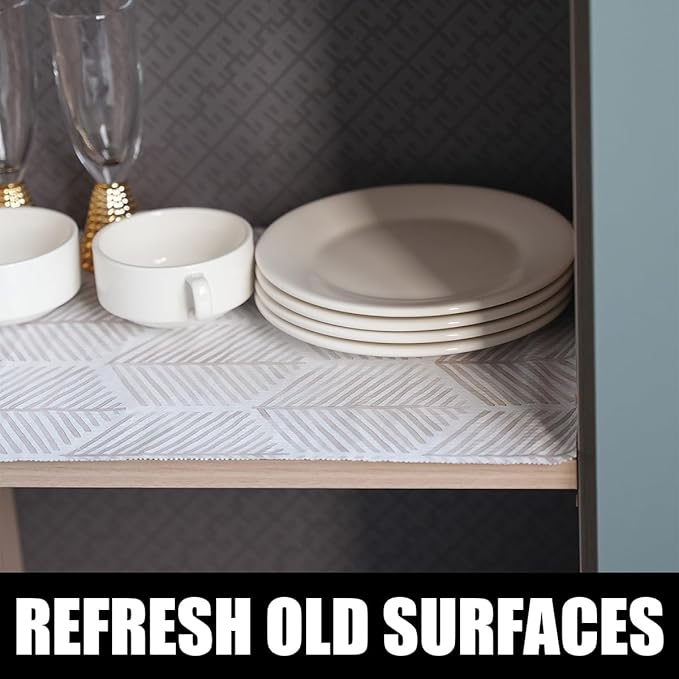 Shelf Liners for Kitchen Cabinets, Non Adhesive and Strong Non-Slip Shelf - Image 2