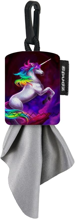 SPUDZ Classic Microfiber Lens Cleaner – Clip-On Pouch, Washable – by ALPINEINNOVATIONS