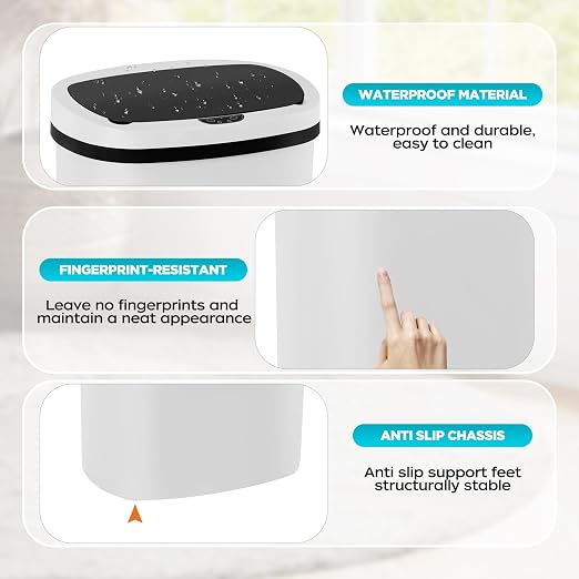 Automatic Motion Sensor Bathroom Trash Can - Image 3