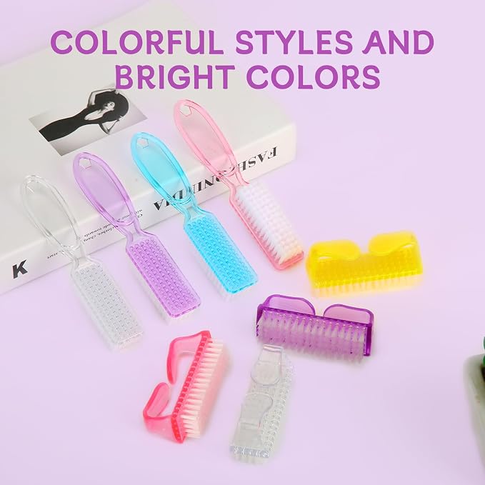 Nail Brushes for Cleaning Fingernails, Handle Grip Nail Scrubber Brush - Image 6