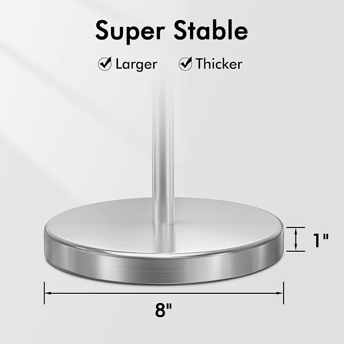 KES Toilet Paper Holder Stand SUS 304 Stainless Steel Rustproof Pedestal - Image 3