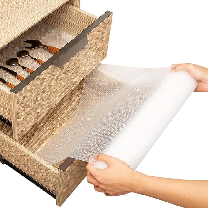 Shelf Liner Drawer Liner for Kitchen Cabinets Non-Adhesive by Linda’s Essentials by LindasEssentials