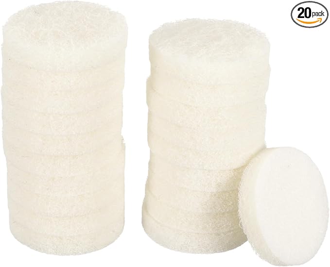 HARFINGTON 20pcs Scrubber Scouring Pads 450 Grits 2 Inch Drill Power Brush Hoop by HARFINGTON