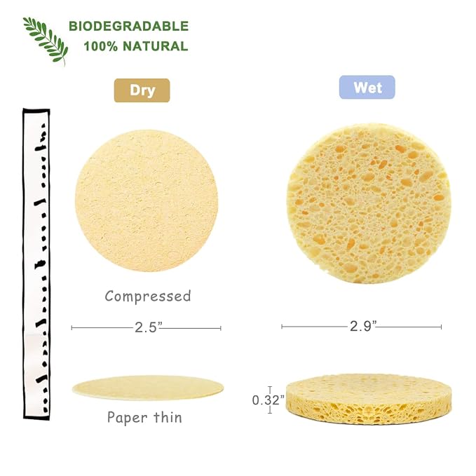 50-Count Compressed Facial Sponges - Image 4