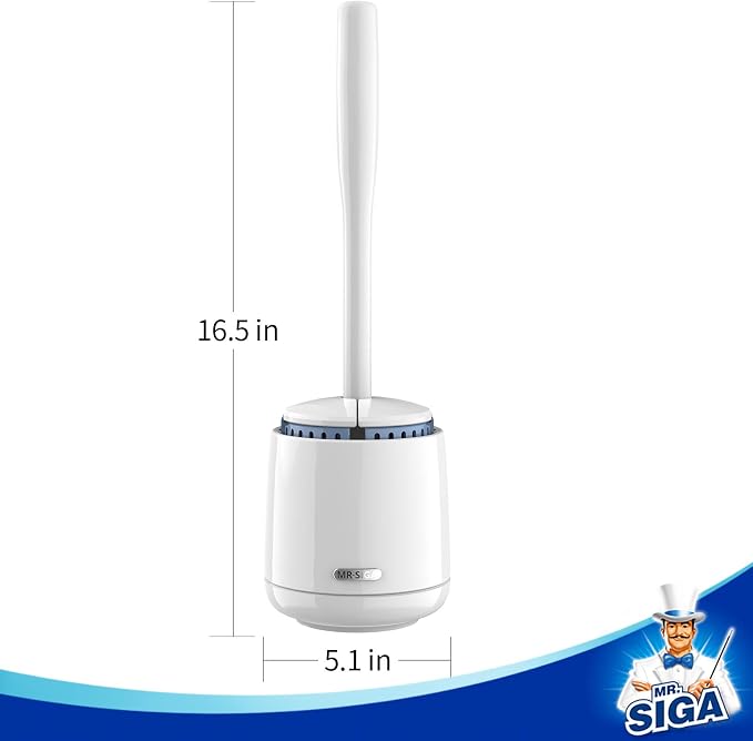 MR.SIGA Toilet Bowl Brush and Holder, - Image 4