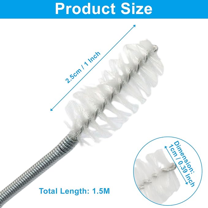 Hitefu 2 Pcs 60 Inches Extra Long Flexible Tube Cleaning Brush - Image 3